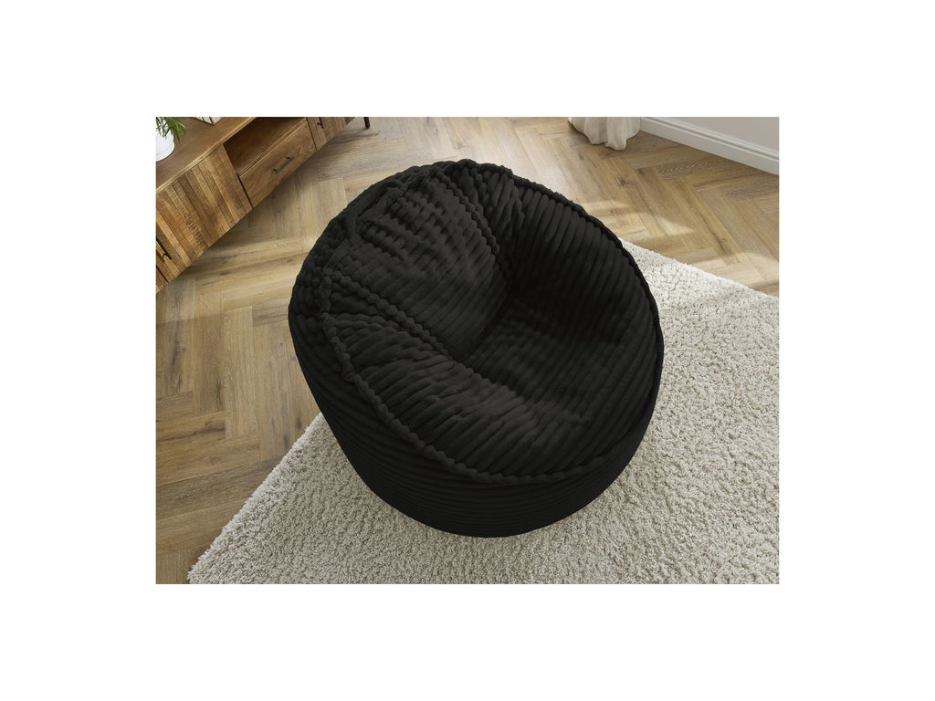 Socrate - Grand Pouf Ultra Moelleux - Velours Côtelé Doux