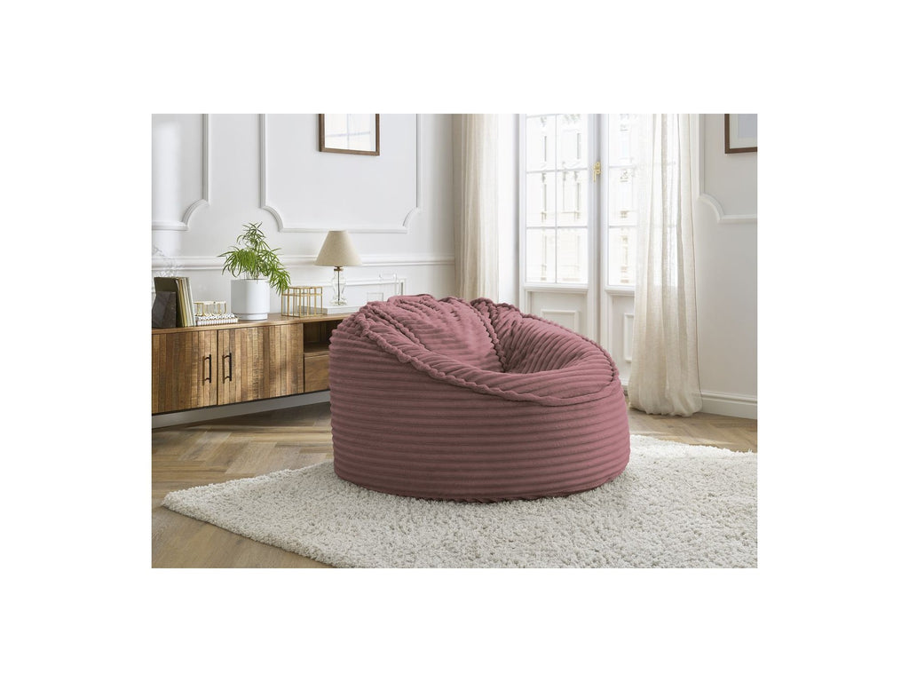 Socrate - Grand Pouf Ultra Moelleux - Velours Côtelé Doux