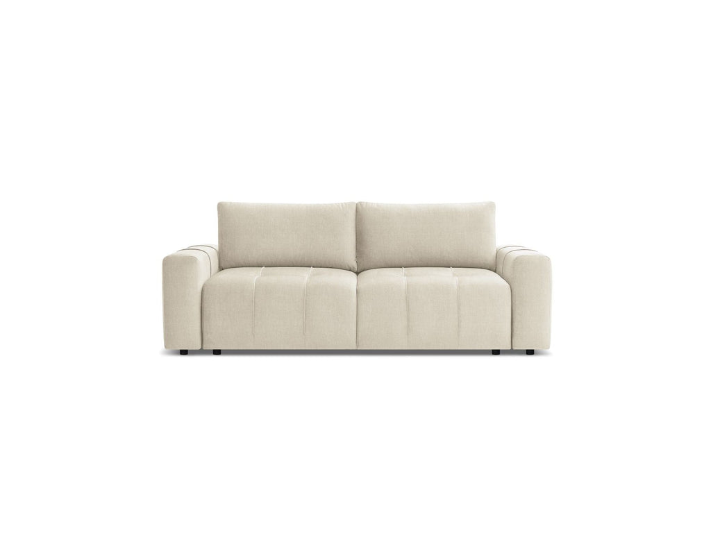 Arsene - Canapé Droit Convertible Coffre - Tissu Velours