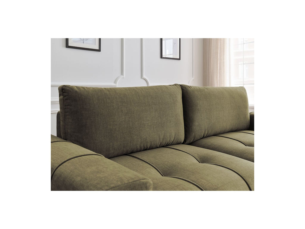 Arsene - Canapé Droit Convertible Coffre - Tissu Velours