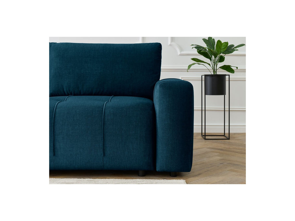 Arsene - Canapé D'Angle L Convertible Coffre - Velours - Angle Gauche