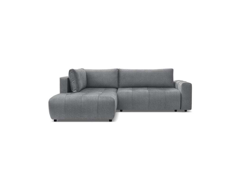 Arsene - Canapé D'Angle L Convertible Coffre - Velours - Angle Gauche