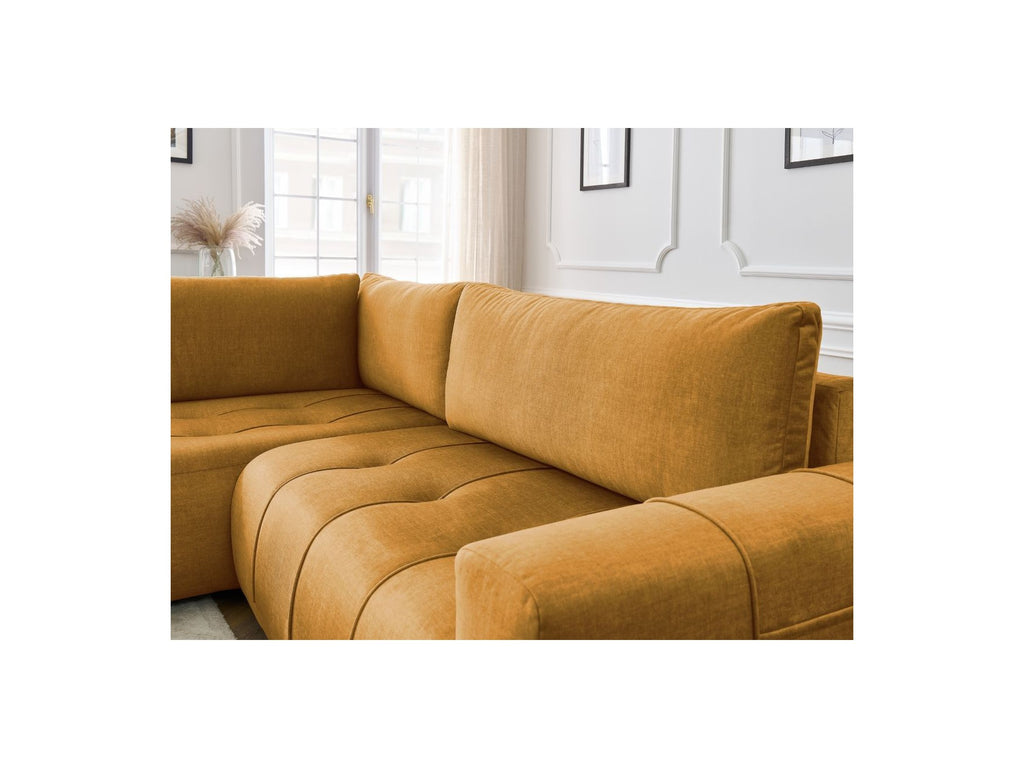 Arsene - Canapé D'Angle L Convertible Coffre - Velours - Angle Gauche
