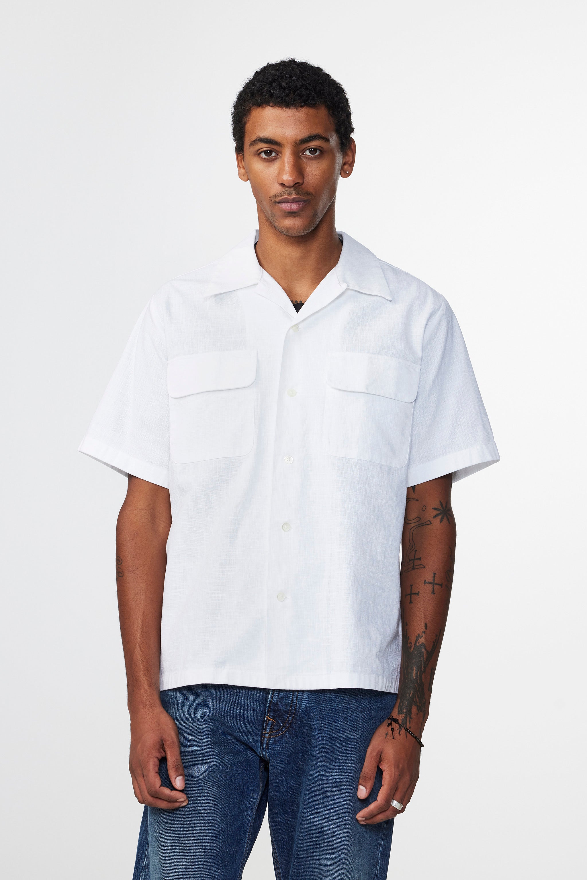 NN07 - Camisa Daniel SS - Blanco roto
