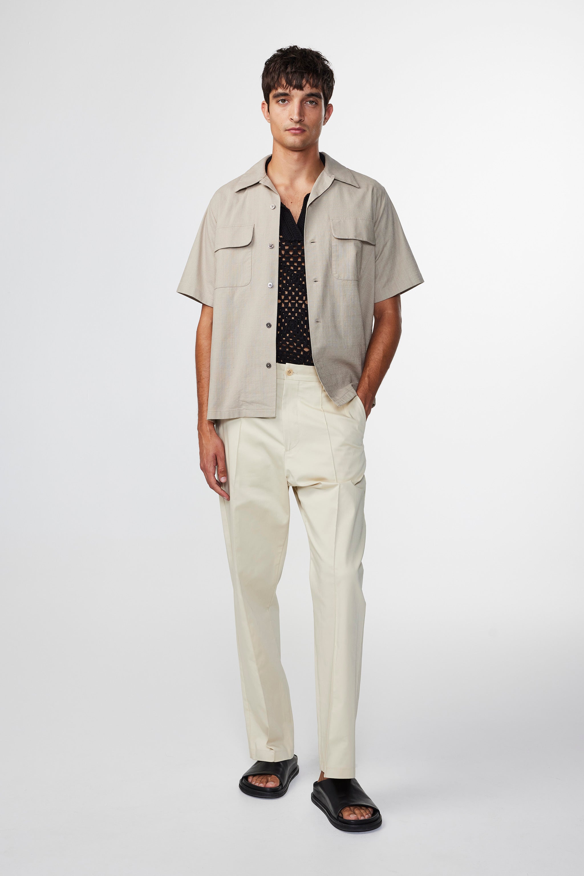 NN07 - Camisa Daniel SS - Caqui Piedra