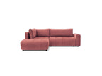 Arsene - Canapé D'Angle L Convertible Coffre - Velours - Angle Gauche