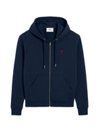 Sudadera con capucha y cremallera Ami De Coeur – Ami Paris – Navy