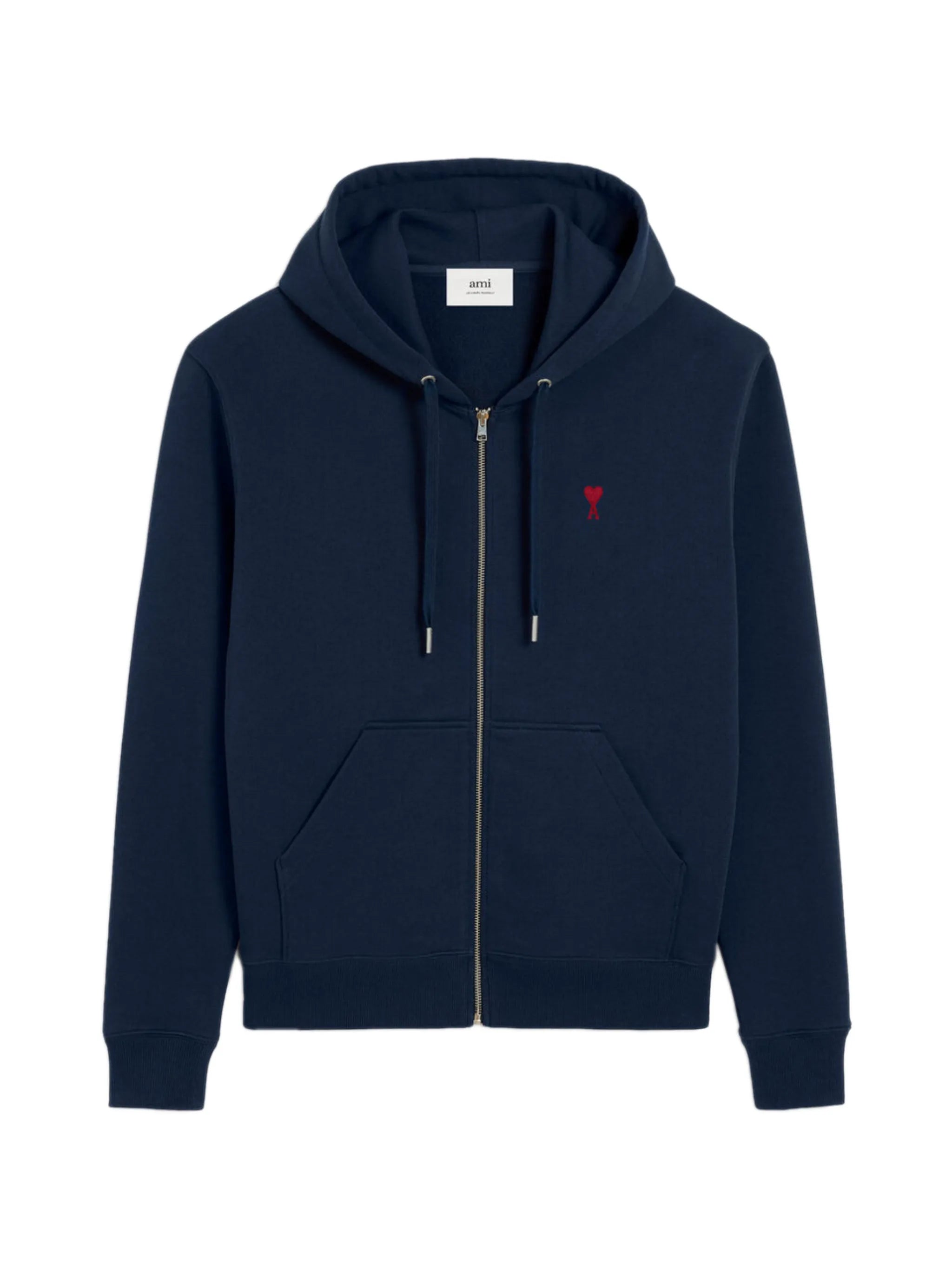 Sudadera con capucha y cremallera Ami De Coeur – Ami Paris – Navy