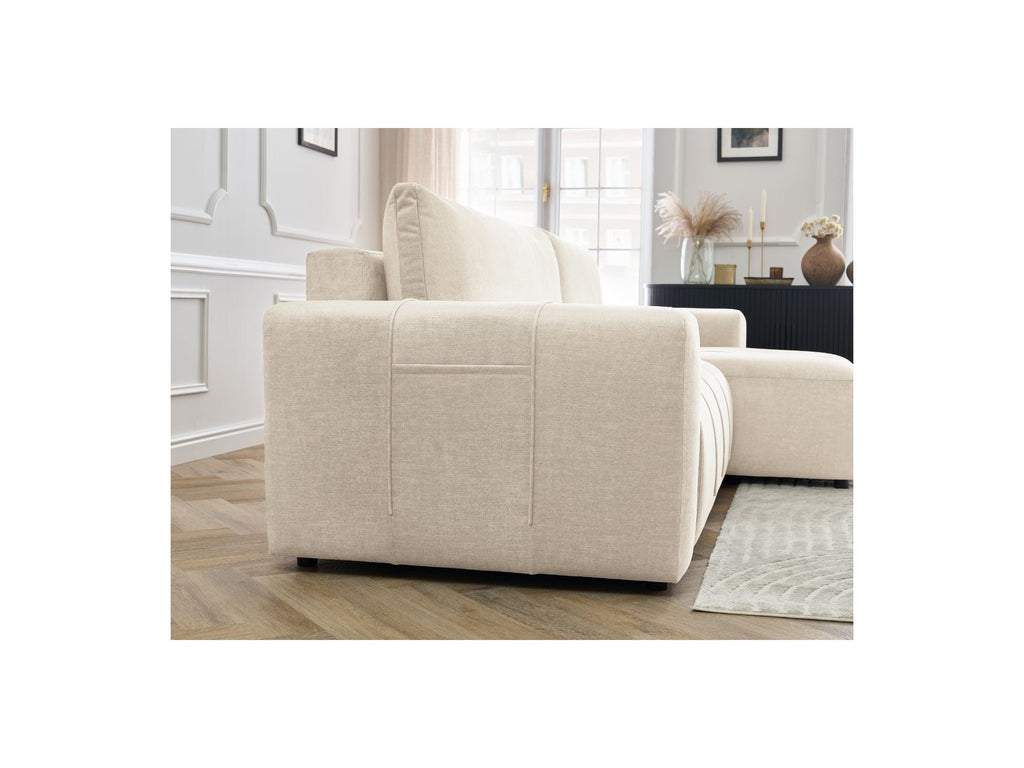 Arsene - Canapé D'Angle Réversible Convertible Coffre - Velours