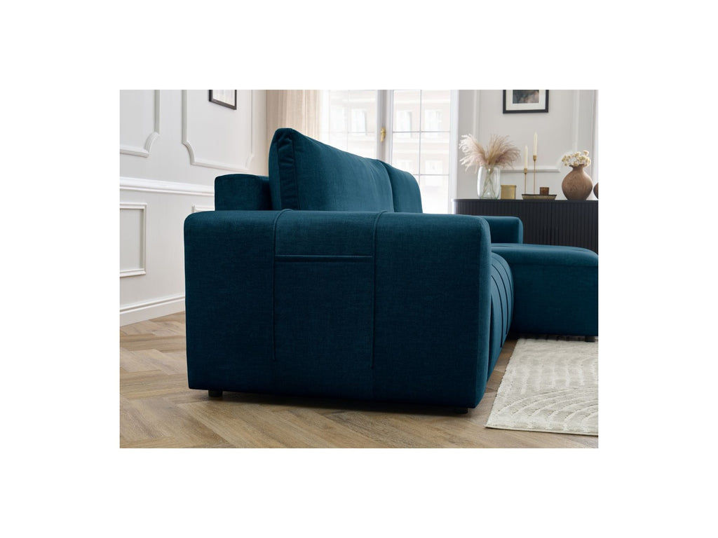 Arsene - Canapé D'Angle Réversible Convertible Coffre - Velours
