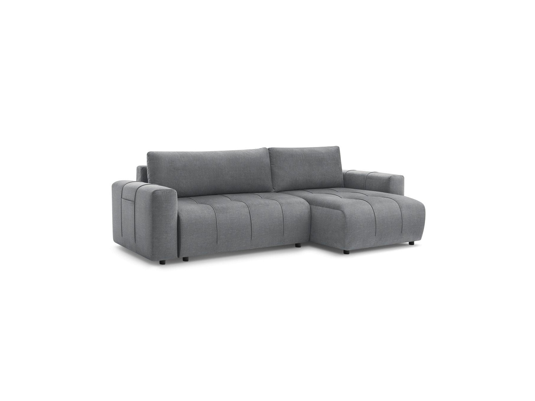 Arsene - Canapé D'Angle Réversible Convertible Coffre - Velours