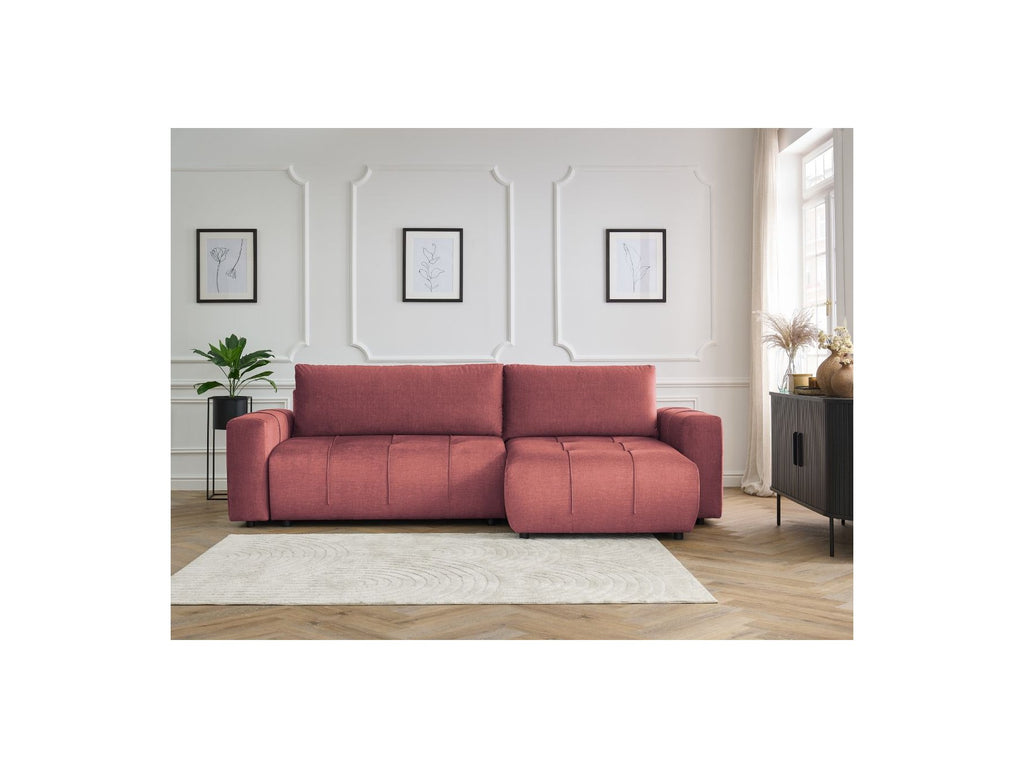 Arsene - Canapé D'Angle Réversible Convertible Coffre - Velours