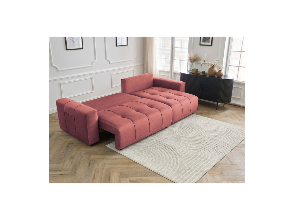Arsene - Canapé D'Angle Réversible Convertible Coffre - Velours
