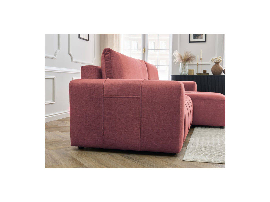 Arsene - Canapé D'Angle Réversible Convertible Coffre - Velours