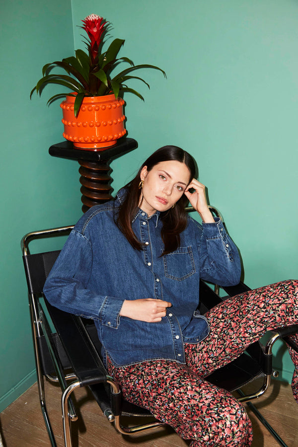 Camille Shirt - Denim Blue Jeans