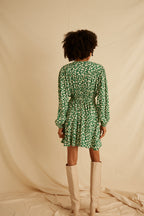 Rahma Dress - City Pop Print Green