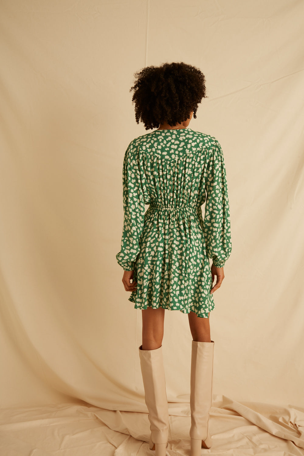 Rahma Dress - City Pop Print Green