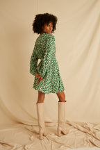Rahma Dress - City Pop Print Green