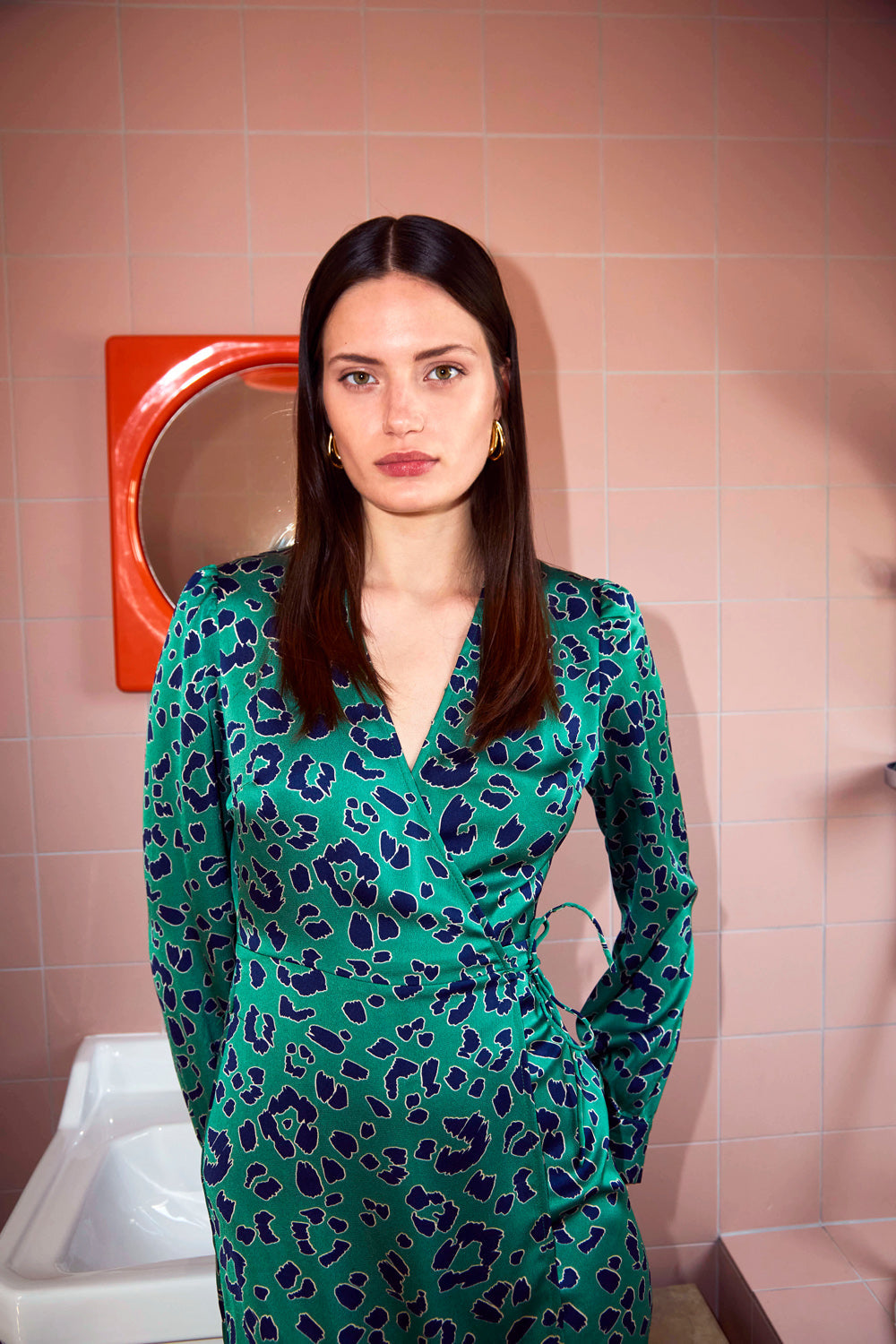 Rouveo Dress - Imp Leopard Green