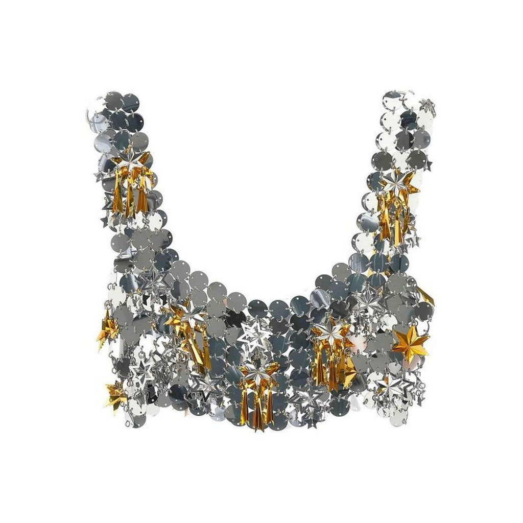 Top crop - Argent Et Or - Femme