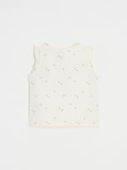 T-Shirt Sans Manche Craie - Fille