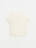Natalys - Short-Sleeved Chalk T-Shirt - Girl