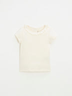 Natalys - Short-Sleeved Chalk T-Shirt - Girl