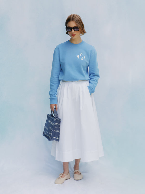 Mini Amour Jacquard Denim Cabas
