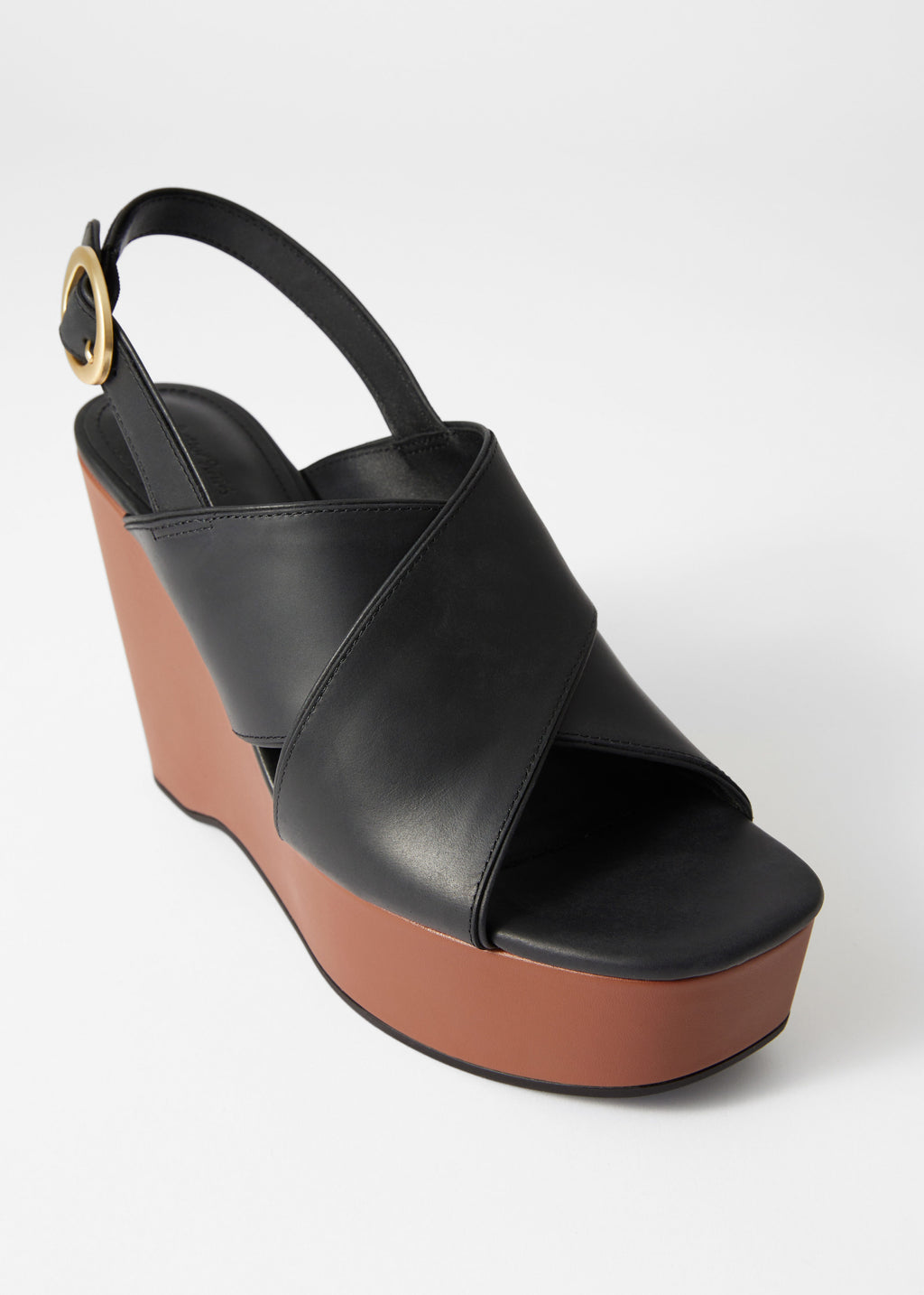 Zapatos Bobbi Sandalia Cuña - Negro - Mujer