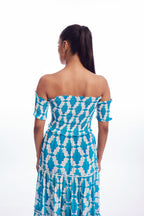 Top Smocking - Turquoise