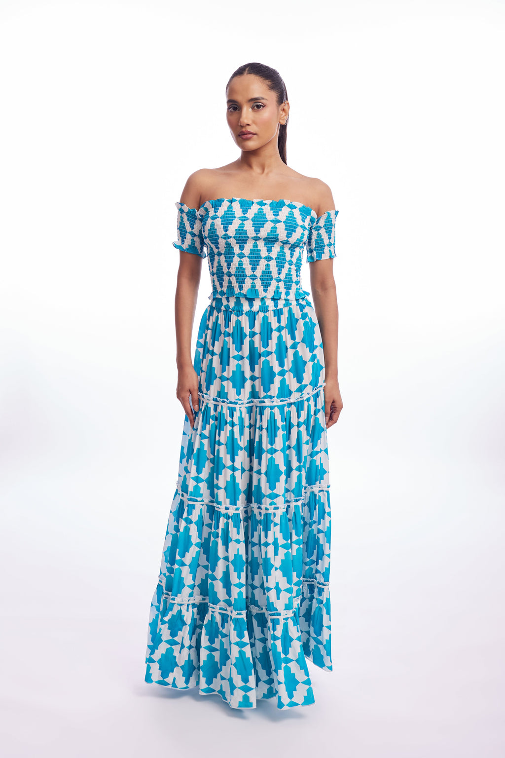 Top Smocking - Turquoise