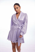 Zina Dress - Lila Metallic