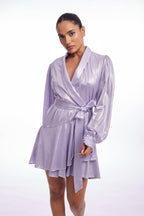 Zina Dress - Lila Metallic
