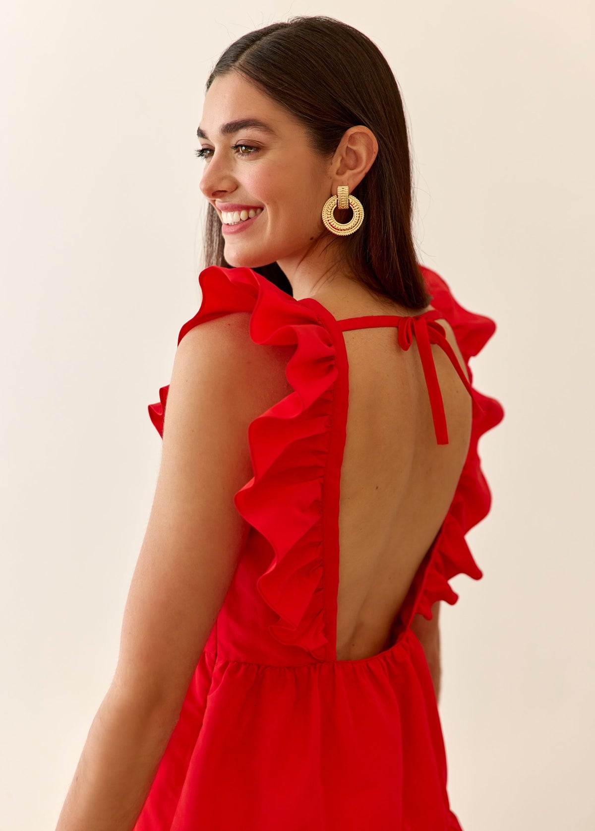 Kleid Cali Zinnoberrot