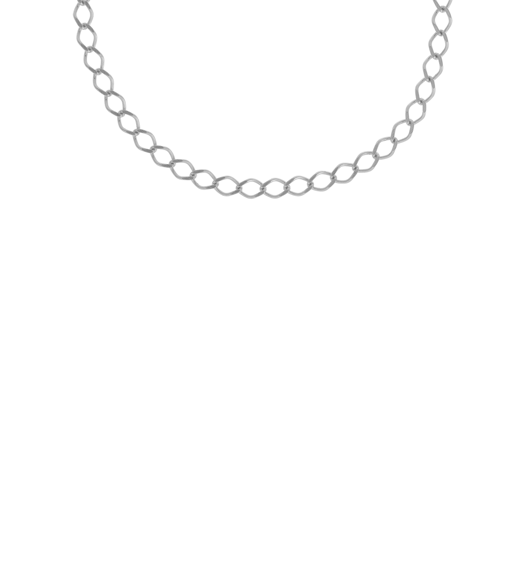 Children's Plain Silver Rombo Bracelet