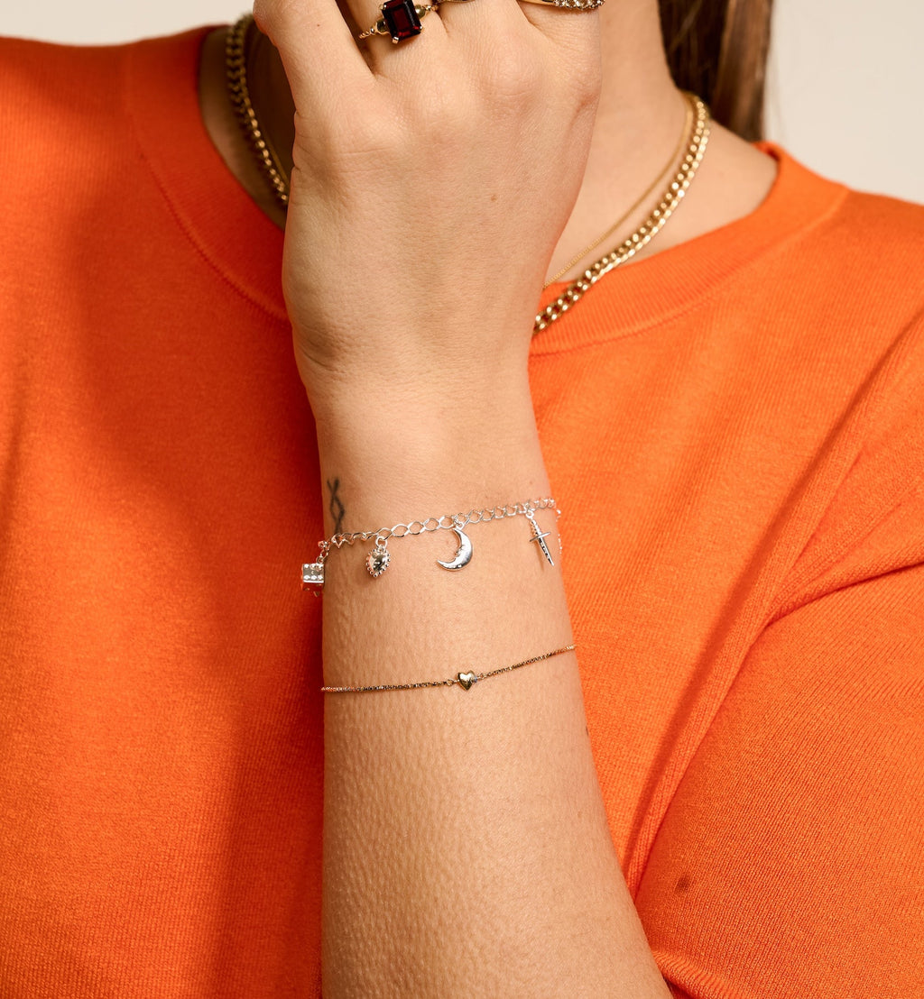 Children's Plain Silver Rombo Bracelet