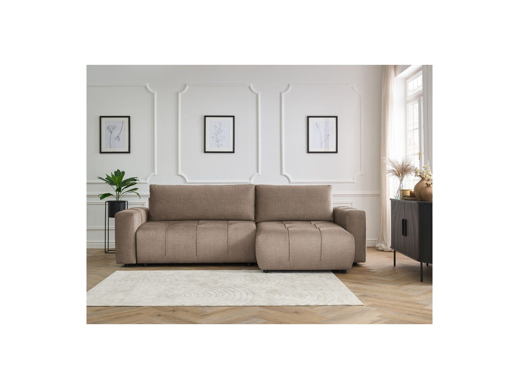 Arsene - Canapé D'Angle Réversible Convertible Coffre - Velours