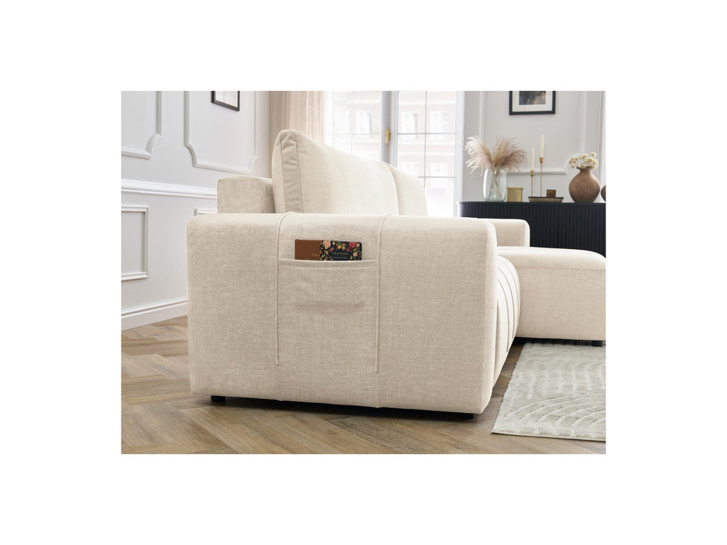 Arsene - Canapé D'Angle Réversible Convertible Coffre - Velours