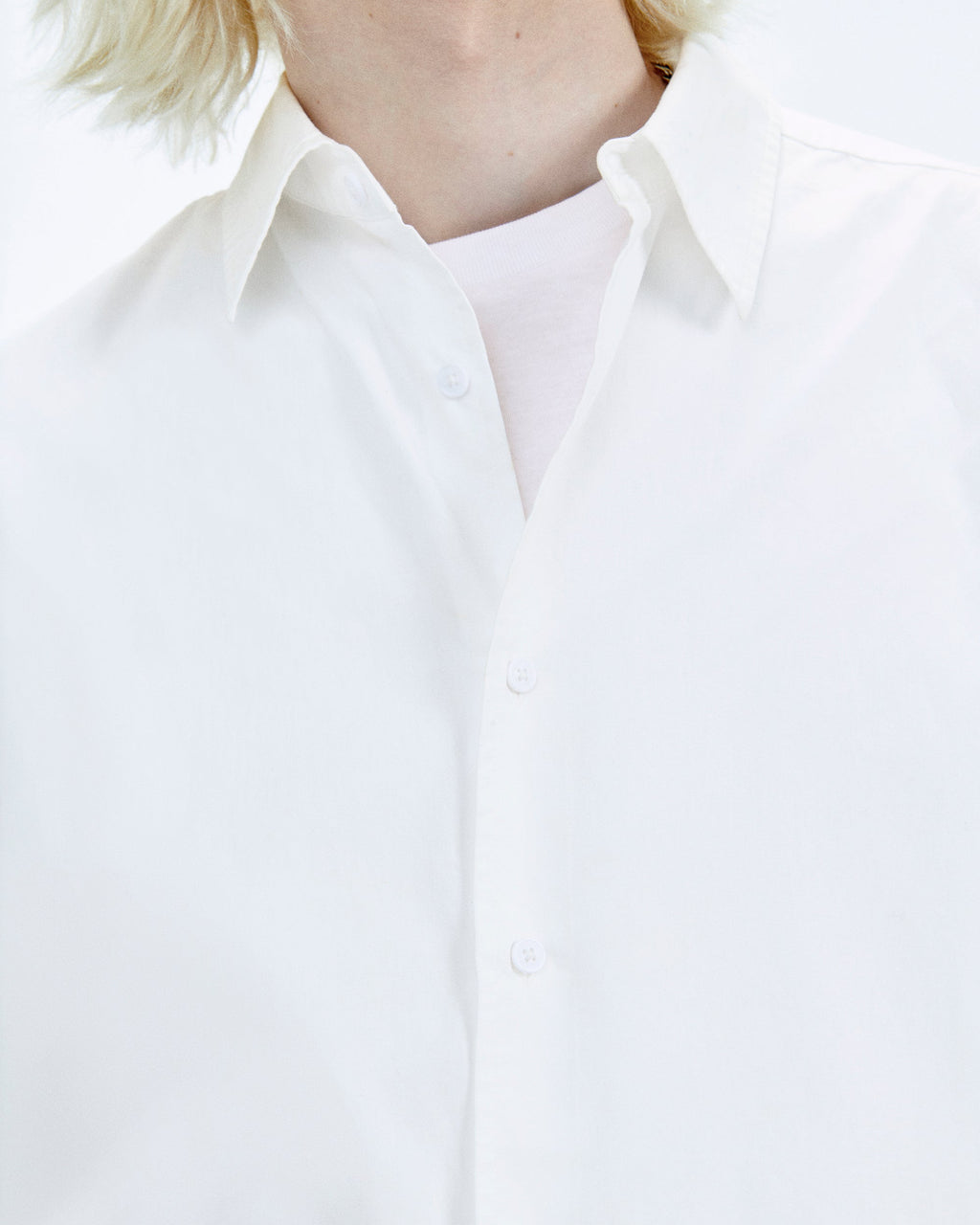 Camicia Maniche Lunghe - Bianco - 100% Cotone - Uomo