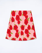 Jupe Mini Lenny - Hot Roses - 100% Soie - Femme