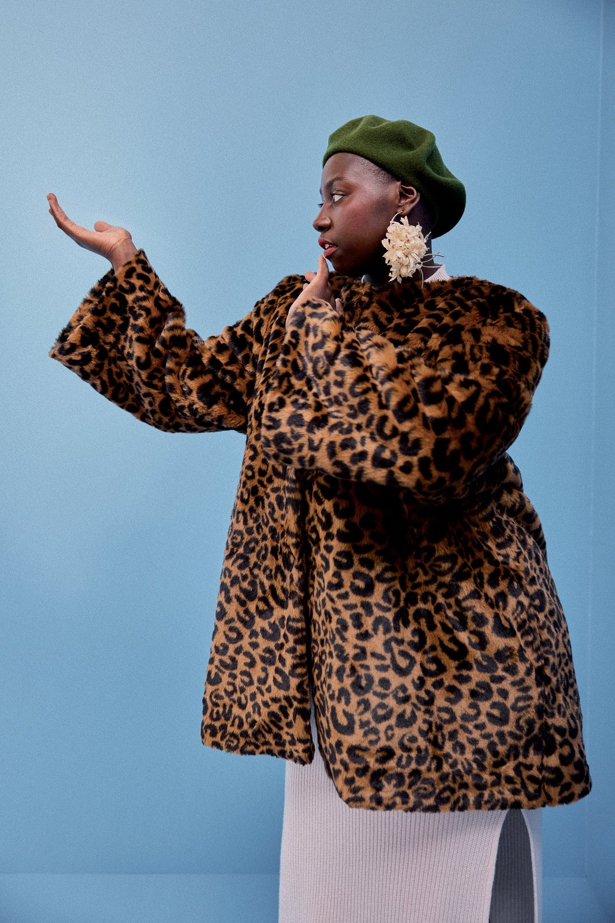 MANTEAU NICOLE NEW LEOPARD