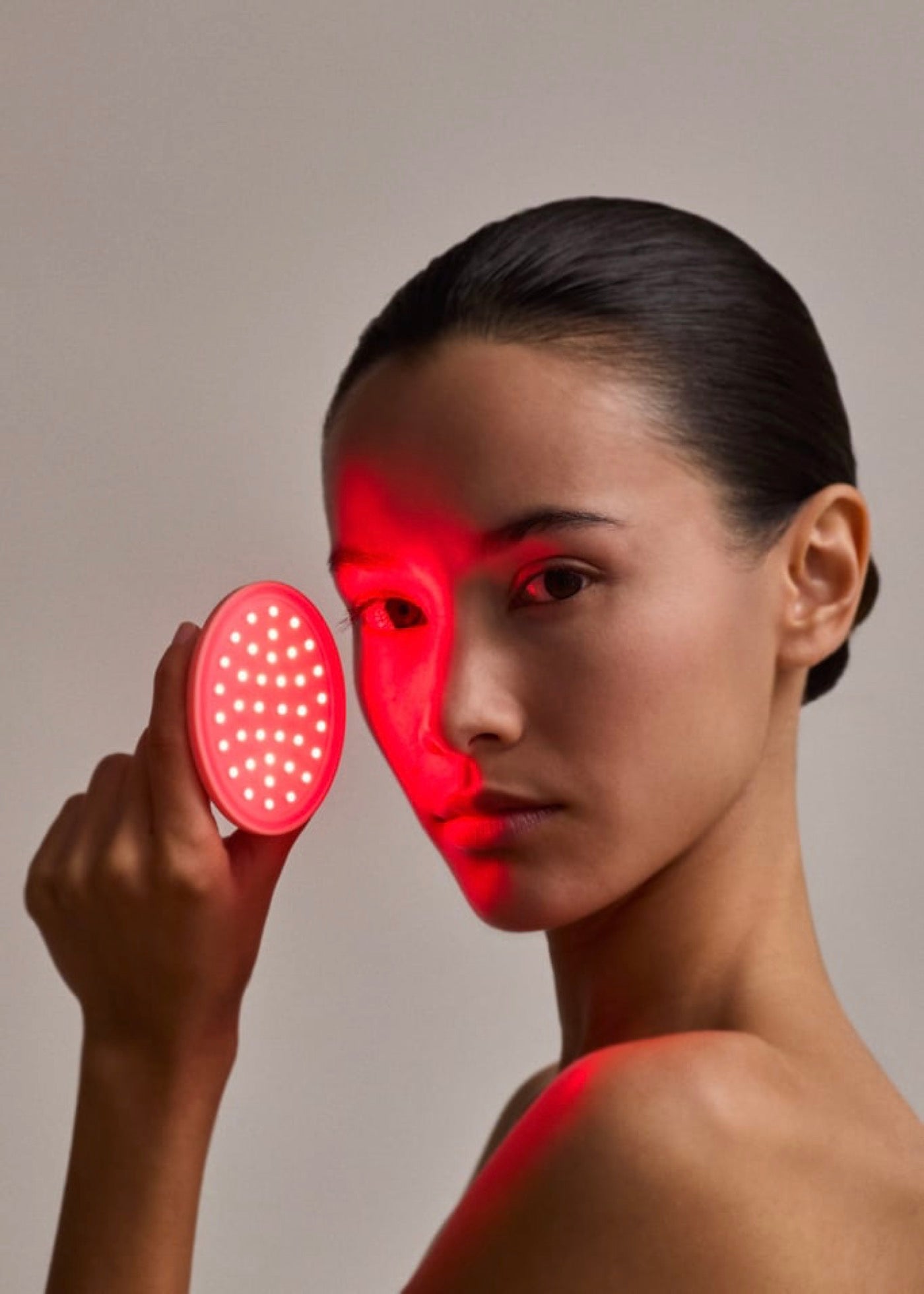 Skincare LED Spot Patch 3 in 1 - 3-in-1 LED Treatment Patches for Acne - Sand, Large