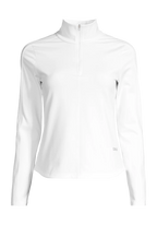Serene Half Zip Long Sleeve - White