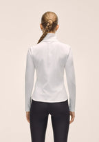 Serene Half Zip Long Sleeve - White