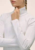 Serene Half Zip Long Sleeve - White