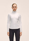Serene Half Zip Long Sleeve - White