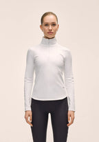 Serene Half Zip Long Sleeve - White