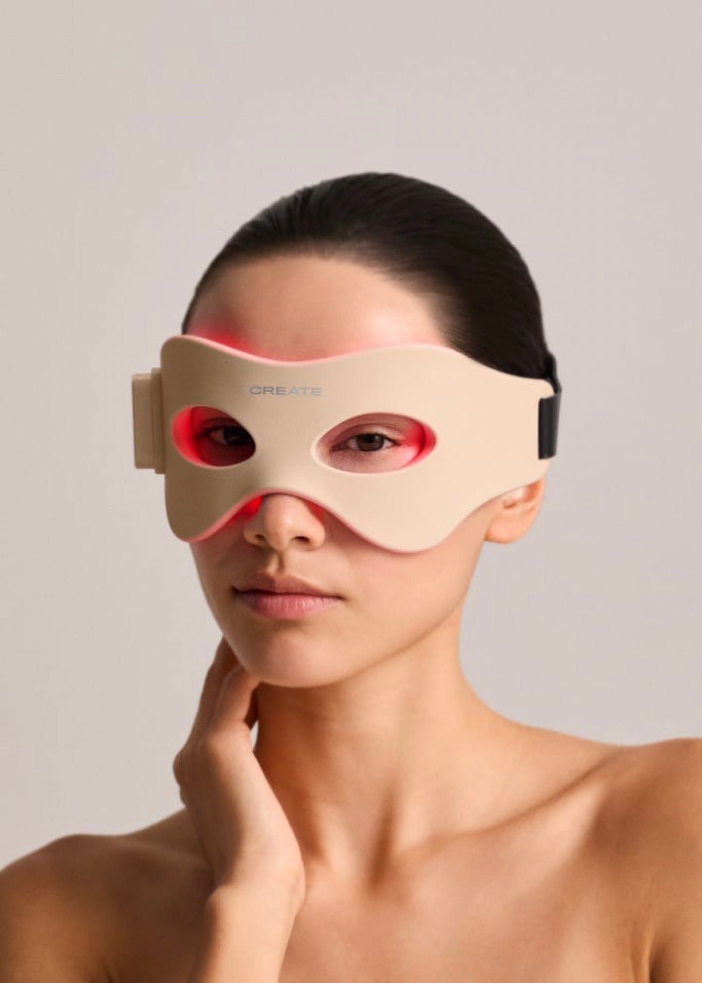 Skincare Led Eye Mask - Antifaz De Tratamiento Led 4 En 1 Para El Contorno De Ojos - Arena