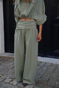 Pantalón recto Maiane - Caqui