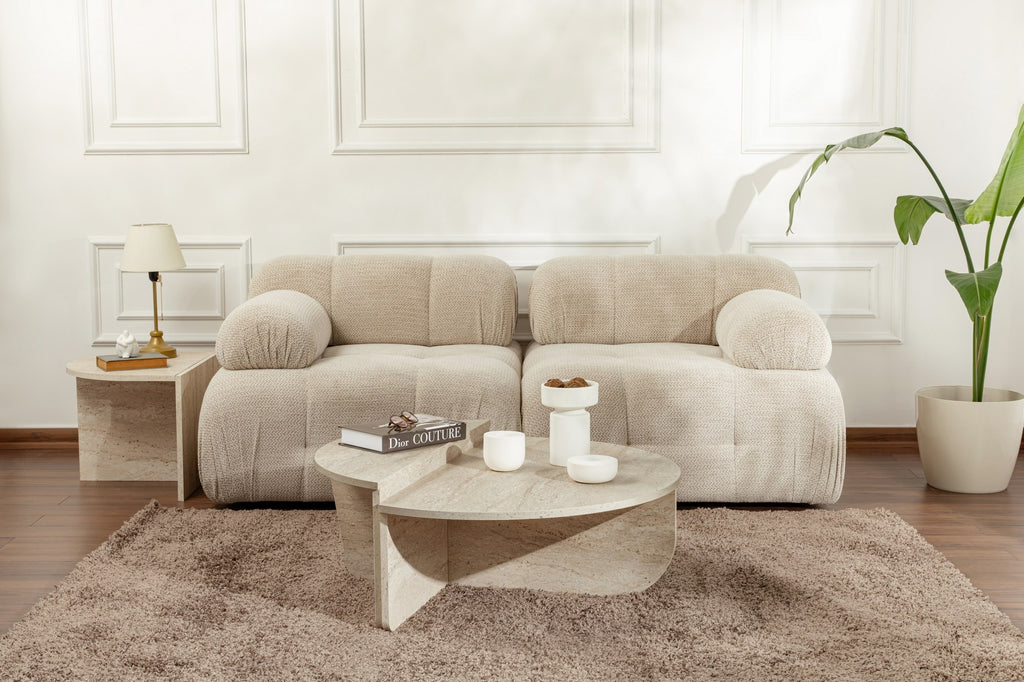 Orion - Table Basse - Travertine